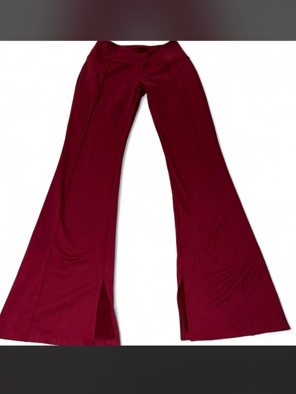 Zella deep red flare leggings